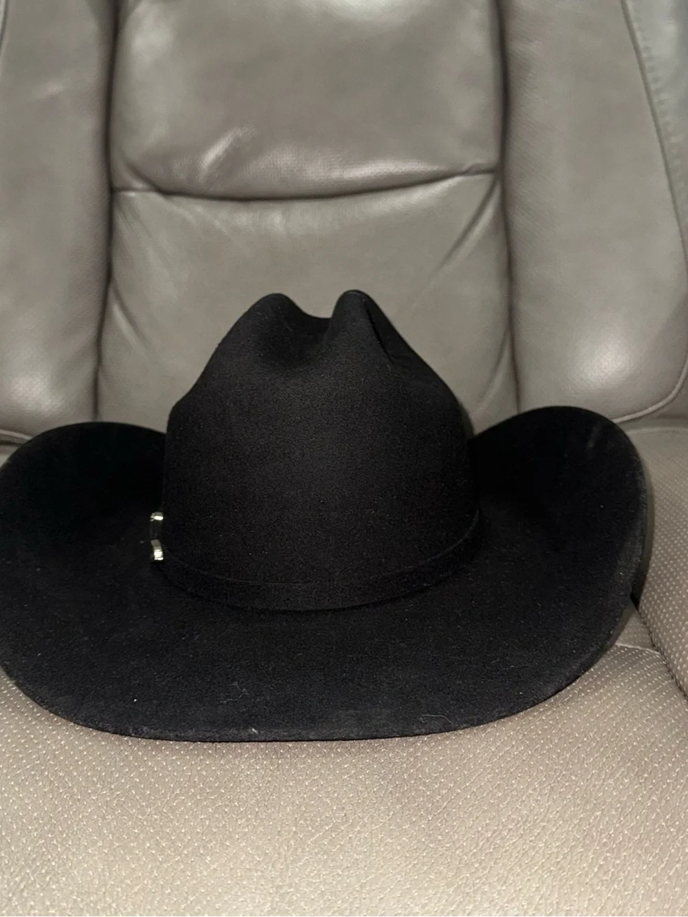 Men's Black Felt Cowboy Hat